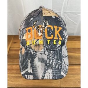 Buck Hunter Camo Baseball Hat Cap Adjustable Embroidered Deer Real-Tree Style